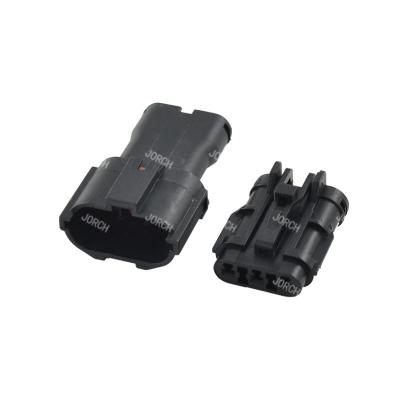 China Black Nylon Automotive Housing 3P Male Automobile Waterproof Connector MG640329-5 MG610327-5 DJ7031Y-2-21/11 for sale