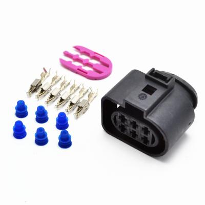 China 6 Pin Automotive Waterproof Connector 1J0973733 Harness Throttle DJ7065A-3.5-21 Female Housing Plug Automobile for sale