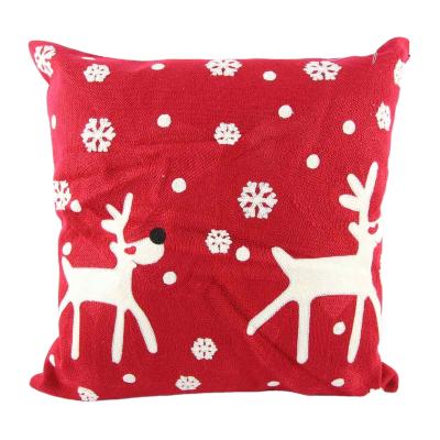 China 2022 Hot Sale Luxury Handmade Folded Sofa Embroidery Christmas Cushion Cover Custom Pillow Case Set for sale