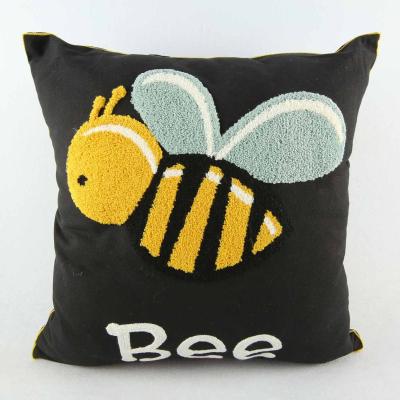 China Folded Square Cushion Cover Tile Bee Cartoon Cushion Indoor And Outdoor Customized for sale