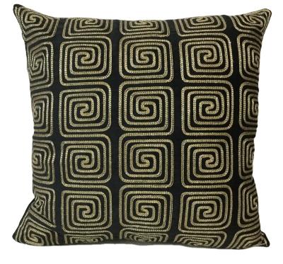 China Luxury Folded Cover Sofa Geometric Embroidered Cushion Cover Luxury Warm Decorative Pillow Cover for sale