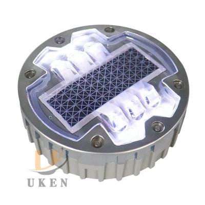 China 6 Screws IL300 Solar Stud Light Flush Type Levelled Illuminated LED Pavement Marker Aluminium Underground IL300 Solar Road Stud for sale