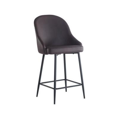 China Bar Chair / Commercial Furniture / Nordic Large Furniture Metal Counter Stool Leather Modern High Bar Chairs For Bar Table for sale