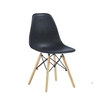 China Free Sample Cheap Convertible Plastic Chair Wholesale Dining Room Chairs Home Furniture Design Wooden Legs Plastic Wood New Style for sale