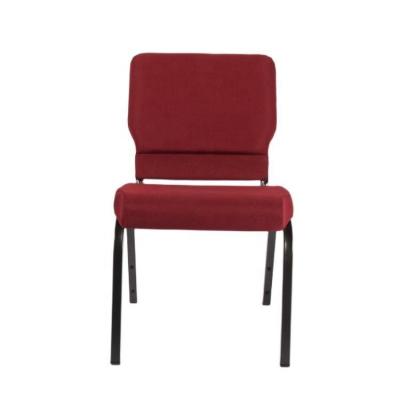 China Factory Modern Red Cheap Metal Cushion Comfortable Thick Padded Theater Church Chairs With Pocket Interlocking Church Chair for sale