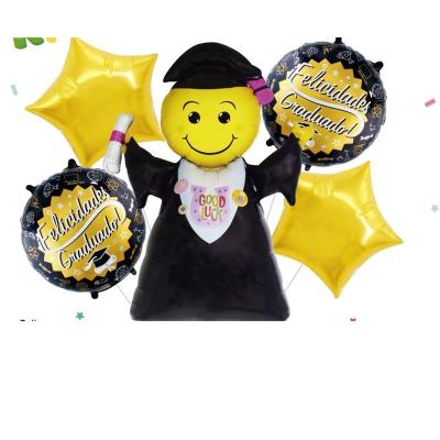 China 5pcs Disposable Graduation Party Balloon Eco-Friendly Gift Globos Back To School Decorations Congratulations Graduation Celebrate Supplies Balloon for sale