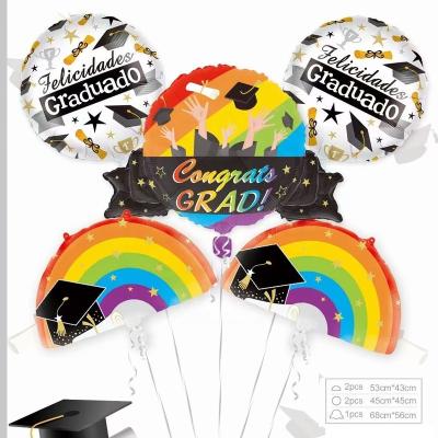 China New Hot Sale Eco-Friendly Disposable Graduation Foil Balloon Sets Student Happy Graduation Scene You Are The Best Decorative Balloon Supplies Play for sale