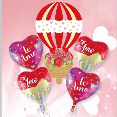 China Valentine Day Balloons Supplier Happy Eco-friendly Disposable 18 Inch Heart Shape San Valentin Globos for sale