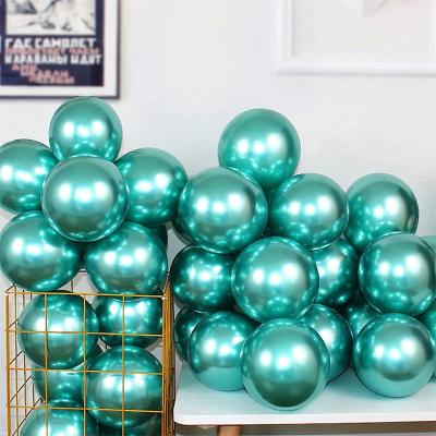 China Decoration Balloons High Quality Thick Latex Balloon Chrome Balloon Decoration Halloween Metallic Balloons for sale