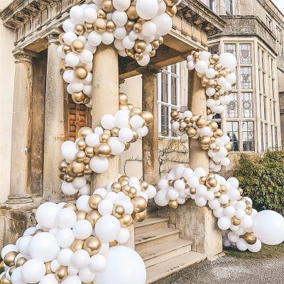 China Eco-friendly 5inch Gold Balloon Set Hot Event Decor Balloons For Wedding Decoration for sale