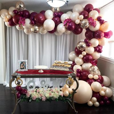 China Custom Logo Eco-friendly 12 Inch Balloon Happy Birthday Wedding Decor Metallic Balloons for sale