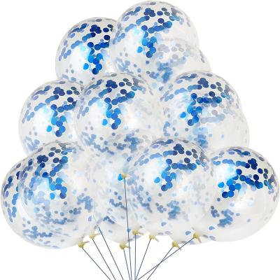 China Decoration Balloons Factory Direct Sale 12inch Colorful Wedding Balloons High Quality Latex Glitter Balloons for sale