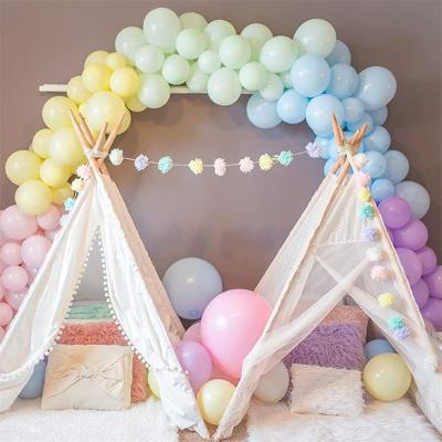 China Decoration Balloons China Wholesale Rainbow Multi-size Latex Party Balloons Macaron Candy Color Round Balloons for sale