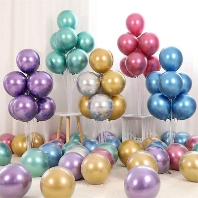 China Eco-friendly Materials 100picture 12inch Helium Balloon Heart Shape Latex Confetti Effect Green Balloon Metallic for sale