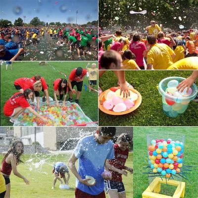 China 420 crazy colors fill water balloons kit group o eco-friendly wholesale fast self-sealing balloons for sale