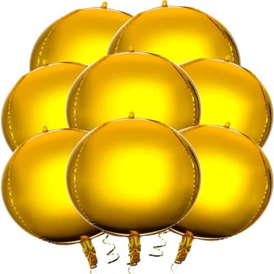 China Eco-friednly 100 Pieces Large Latex Balloons For Party Decor Foil Round Gold Latex Balloons for sale