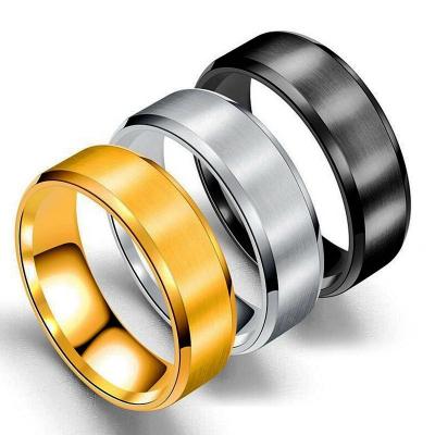 China High Polished Men's Women Couple Rings 4mm 6mm 8mm Stainless Steel Tungsten Carbide Ring 24k Gold Plated Finish Arched Polished Wedding Band for sale