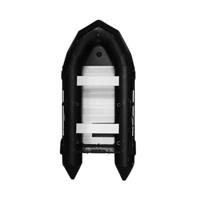 China PVC J-380 6 Person Self Kayak PVC For Aluminum Floor Inflating Boat Black Inflatable Fishing Boats for sale