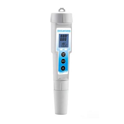 China High Accuracy PH EC TDS Salinity Temperature 5 In 1 Water Tester PH Meter PH-3509 for sale