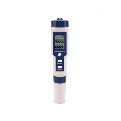 China 0-60â „ ƒ Portable Pen Digital Effective Aquarium Water pH Conductivity Salinity TDS Temperature 5 in 1 PH Meter for sale