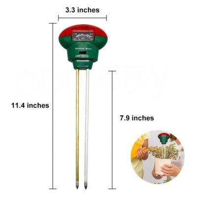 China Moisture/PH/light LCD Display Soil Tester pH Soil Moisture Test Kit, Soil Temperature Light Meter for sale