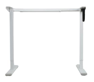 China Adjustable (height) Manul Height Adjustable Table Office Furniture Crank Sit and Standing Desk for sale