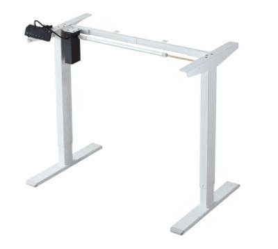 China Adjustable (height) Hot Sell Single Motor Height Adjustable Table Computer Desk 2 Stage Sit and Standing Desk for sale