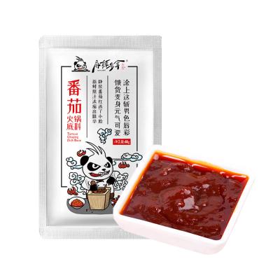 China Cooking Delicious Hotpot Base Seasoning Condiment 60g Chongqing Hotpot Tomato Flavor Soup for sale