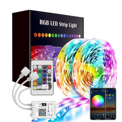 China Cheap Cuttable 18LEDs/M WiFi LED Strip Lights 98.4FT Flexible For Alexa Google Ribbon Music Sync APP Outdoor IP65 5050SMD RGB LED for sale