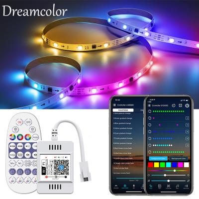 China 20M/64.8FT WIFI 12V RGB 5050 SMD LED RGB Dreamcolor 2811 Digital Programmable Cuttable Strip Light String Pixel Strip With Voice Control for sale