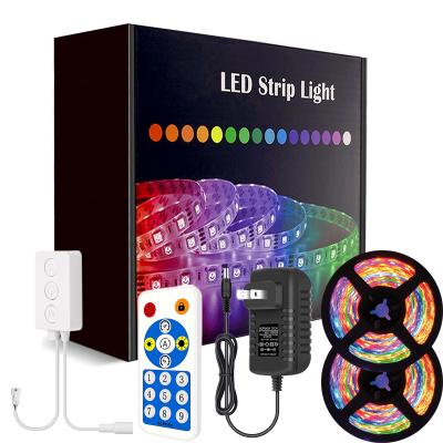 China 2 Rolls Smart Led Strip Desktop WS2811 Pixel Strip 34.8ft Lights Sync To Music Color Changing Lights 5050SMD With App Control for sale