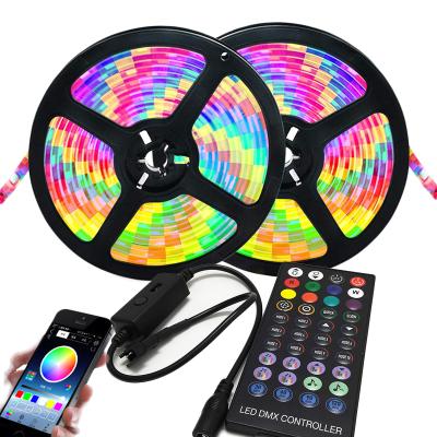 China Other 1m/2m/3m/5m/10m Black WS2811 Addressable RGBIC Controller Led Lights Dreamcolor Full-set With RGB APP IOS Android For Party for sale