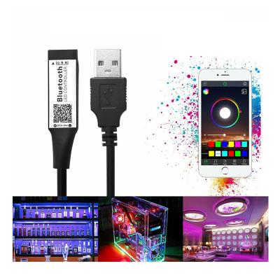 China 5V RGB LED Strip Light Controller Bluetooth Power TV Smart Backlight Mini 5V USB LED RGB Led Strip RGB Controller For 5050 2835 3528SMD for sale