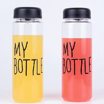 China Viable Wholesale BPA Free My Bottle Transparent Clear Plastic Water Bottle Infuser With Filter for sale