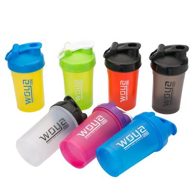 China Factory Price Viable Portable Plastic BPA Free 16OZ Shaker Bottle Protein Shaker With Custom Logo for sale