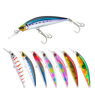 China River Minnow Fishing Lures 27g 90mm Artificial Hard Bait Sinking Fishing Tackle Hook Simulation Fish for sale