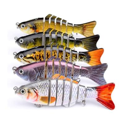 China Attracting Fish Hot Selling Stocked Artificial Joint Multi Bait 3.9