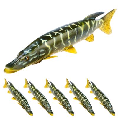 China Attracting Fish Wholesale Multi Section 125mm 20g Esox Reicherti Fishing Jointed Fishing Lures Jointed Swimbait for sale