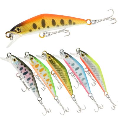 China Luring Fish Novelty Minnow Small Fishing Lure 2.7g/49mm Quake Sinking Artificial Hard Fishing Lure for sale