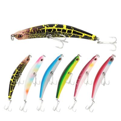 China Fish Processing Factory OEM Hard Pencil Fishing Lures 87mm/8.1g Hard Plastic Bass Bait With Double Hooks for sale