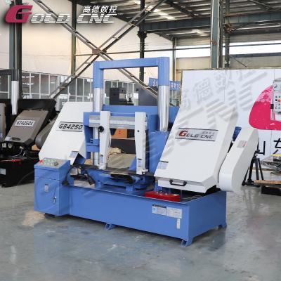 中国 metal band sawing machine GB4250 gantry double column band sawing machine 販売のため