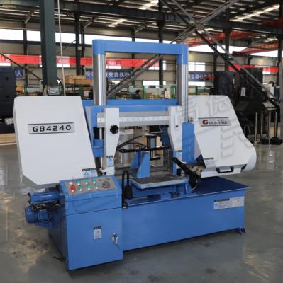 China GOLDCNC GB4240 gantry horizontal band saw machine band saw price zu verkaufen