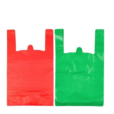 China 100% Biodegradable Supermarket Custom Biodegradable Transparent Packaging T-shirt Shopping Biodegradable Shopping Bag for sale