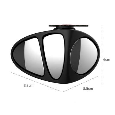 China Universal Car Unlimited Round Mirror 360 Degree Reversing Rotating Blind Spot Mirror Rear View Mirror for sale