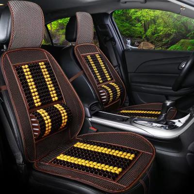 China 2021 Sports Amazon Explosion Universal All Models Refreshing Sports Car Seat Covers With Wooden Beads for sale