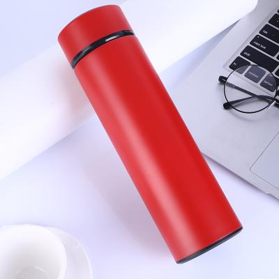 China Business Thermos Mug Stainless Steel Cover Vacum Flask PORTABLE Led Display Temperature Upright Smart Thermos for sale