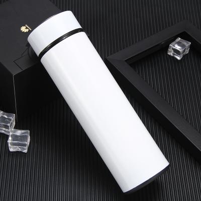 China Business Flat Paint PORTABLE Frosted Cup 500Ml Bottle Stainless Steel Thermos Bottle Vacuum Flask for sale