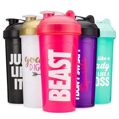 China Wholesale Viable Spice Free Plastic Sports Logo Gym Gym Shaker Custom Shaker Bottle Viable for sale