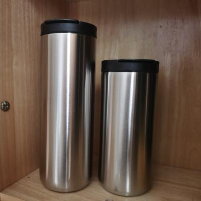 China Disposable OEM Welcomes Multicolor Unique Insulated 304 Stainless Steel Coffee Travel Mug With Lid for sale