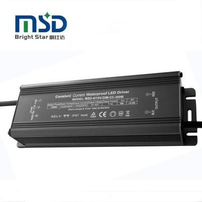 China Waterproof 0-10V Dimming Led Driver 300W Constant Current Changing Power Supply 285*95*50mm for sale